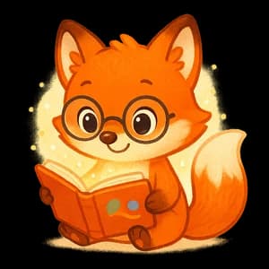 Raposinha lendo um livro